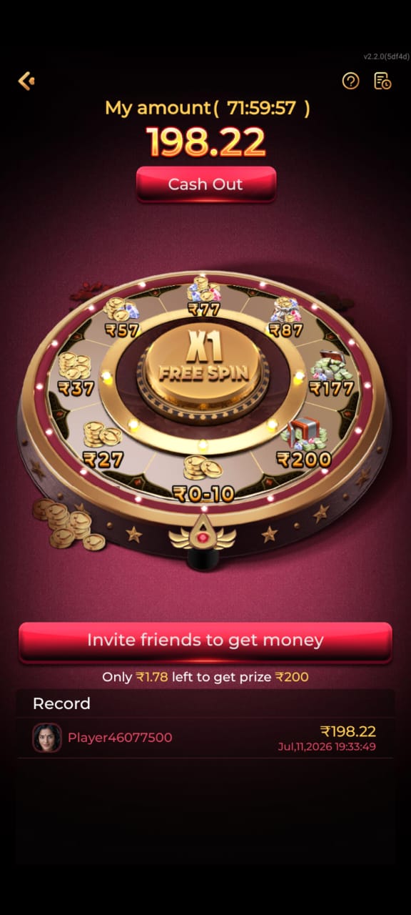 is7 APK Wallet Credit Bonus Screen Preview